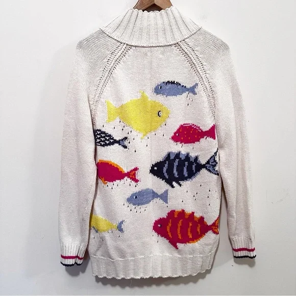 Anthropologie Pilcro Fish Icon Zip-Up Sweater - Picture 8 of 8
